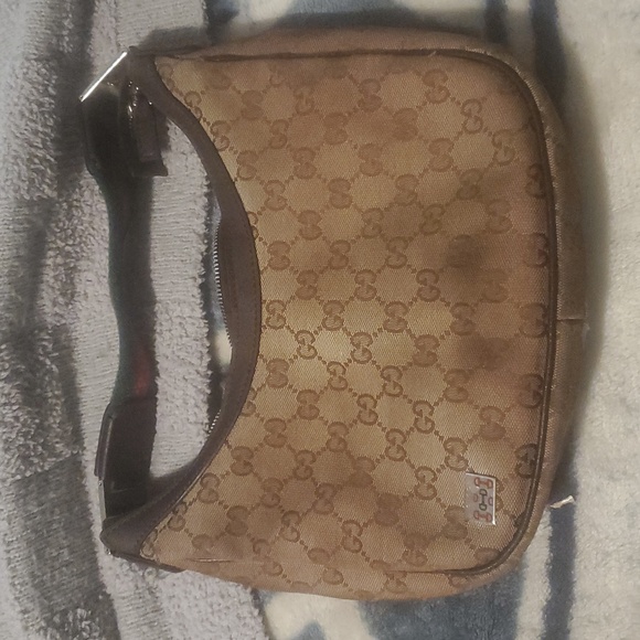 Authentic Gucci  Monogram Brown Shoulder Bag - Picture 11 of 16